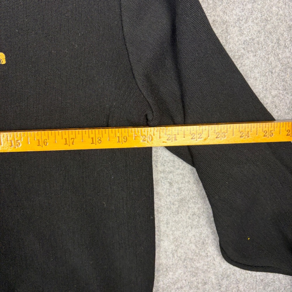 PAT Mens Black V-Neck Cardigan Sweater Yellow Rhino Logo Size 105 - Picture 5 of 6